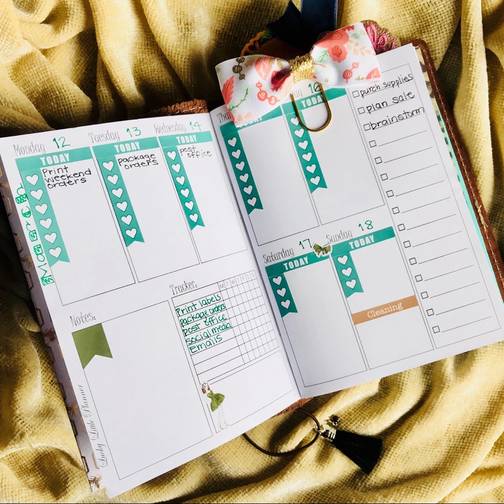 8 Travelers Notebook Planner Inserts - B6